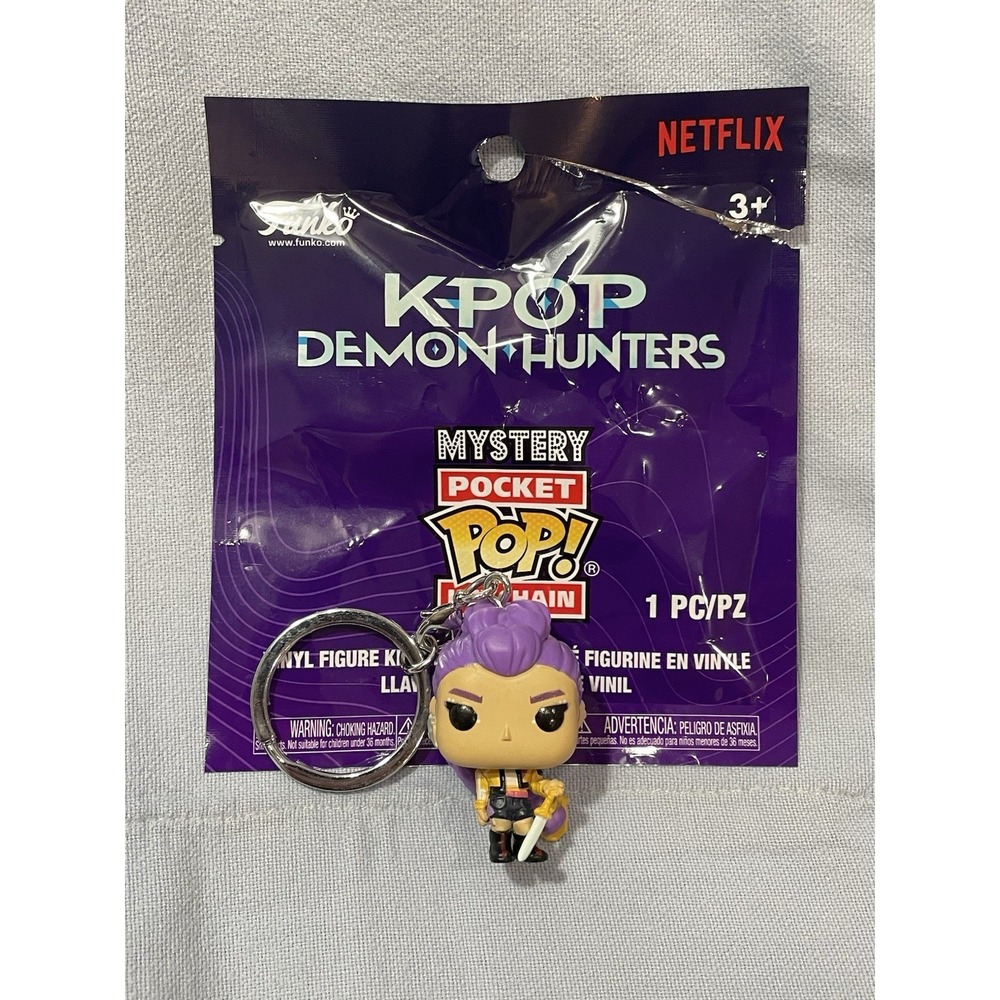 NEW Netflix K-Pop Demon Hunters Funko Pocket Pop! Mystery Keychain - Rumi